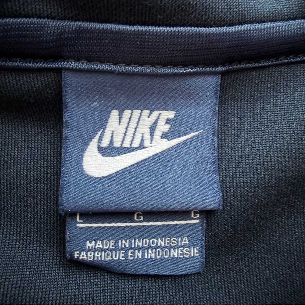 Nike Men’s Vintage Y2K Full Zip Jacket Size L Retro Blue Gray Black Gym Active - Picture 7 of 8